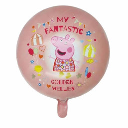 Foil Balloon - Round - Pink - Peppa pig